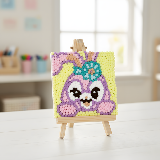 Pompom Ball Mosaic Art